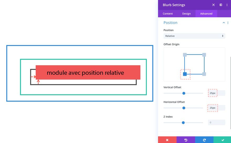 Module avec position relative angular 3 Module avec position relative angular 3