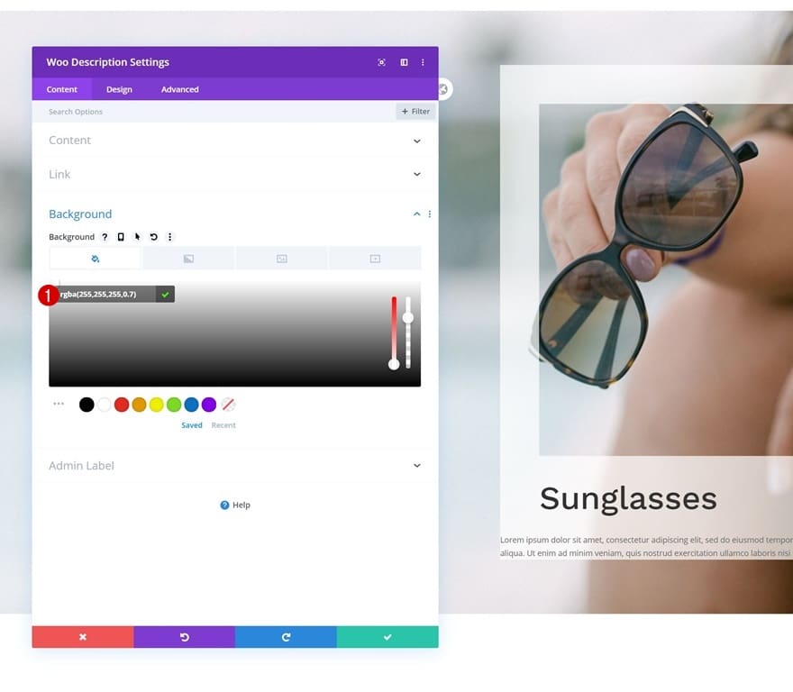 Module woo description arriere plan divi Module woo description arriere plan divi