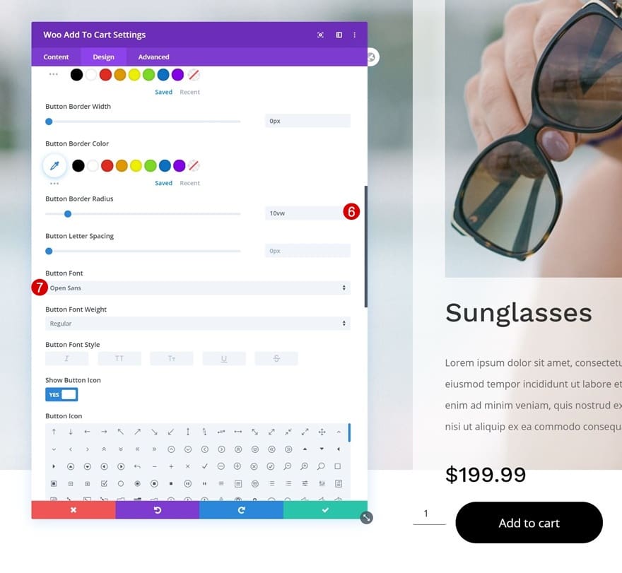 Personnalisation icon bouton module divi add to cart Personnalisation icon bouton module divi add to cart