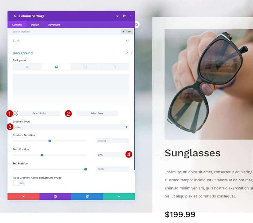 Personnalisation module divi arriere plan Personnalisation module divi arriere plan