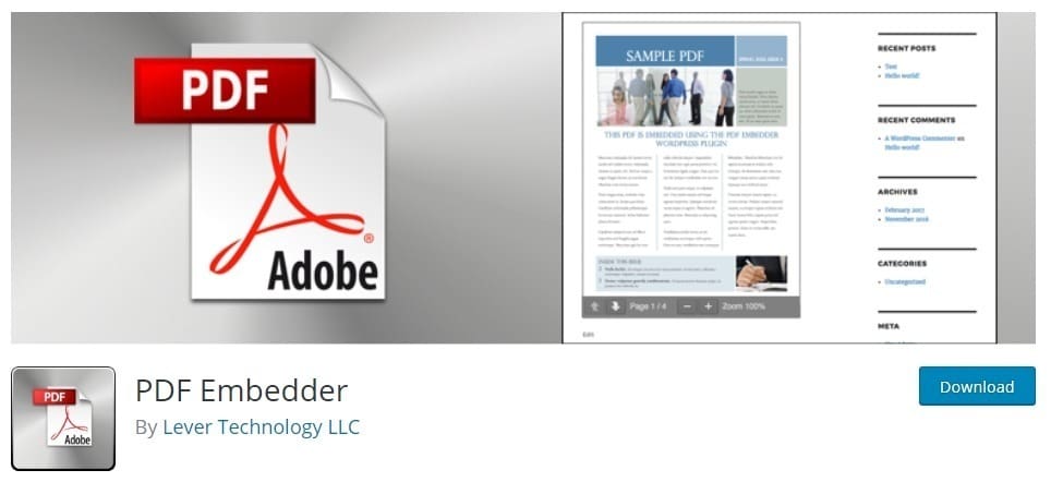 Plugin pdf embeded Plugin pdf embeded