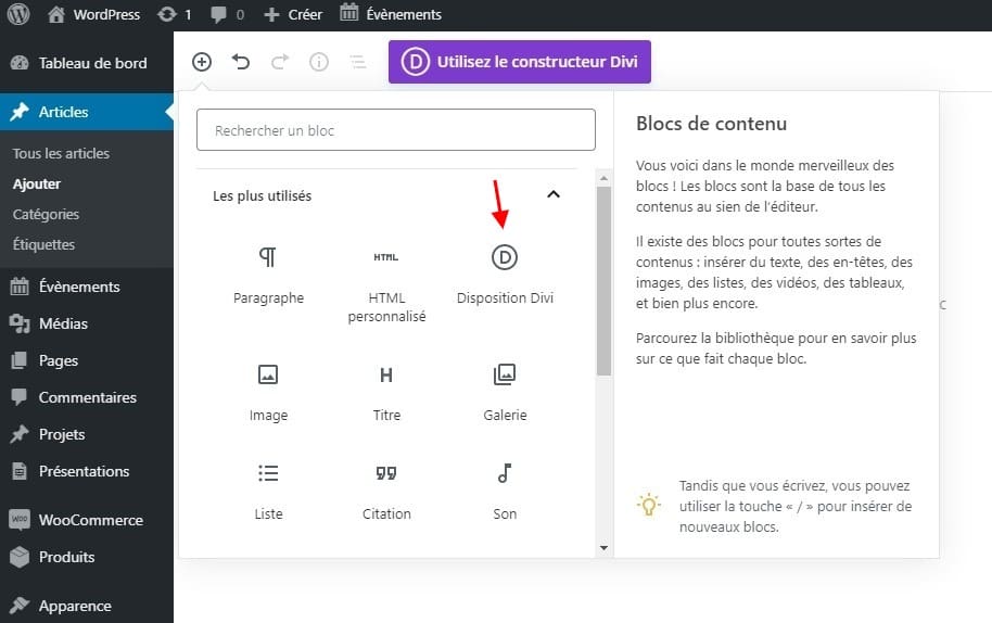 Divi conception Divi conception