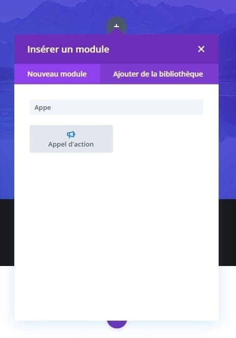 Ajouter appel à laction divi Ajouter appel à laction divi