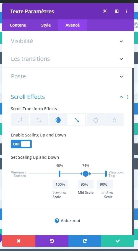 Animation adaptation divi module texte Animation adaptation divi module texte