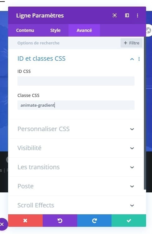 Class css divi module ligne Class css divi module ligne
