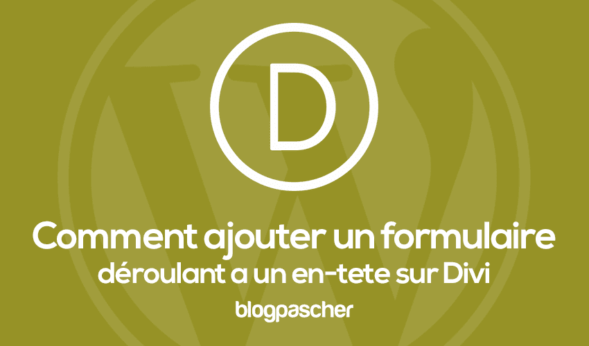 Comment ajouter un formulaire de contact déroulant à votre en-tête global