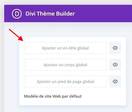 Entete global divi Entete global divi