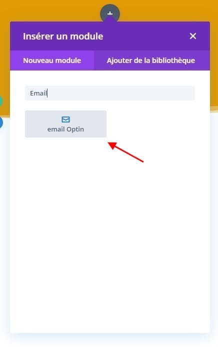 Module email optin divi Module email optin divi
