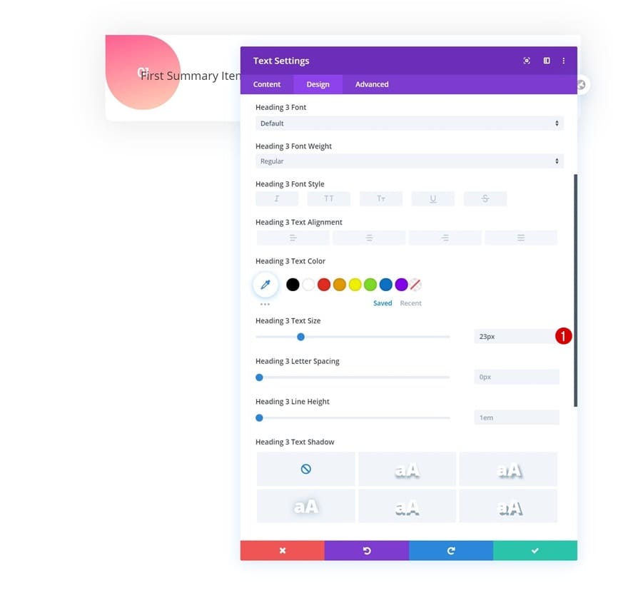 Parametre module texte divi Parametre module texte divi