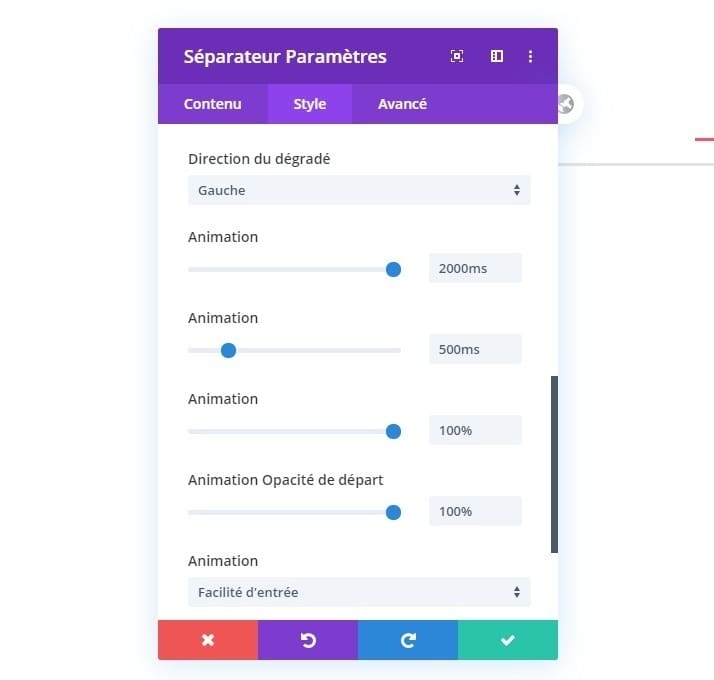 Personaliser séparateur animation 2 Personaliser séparateur animation 2