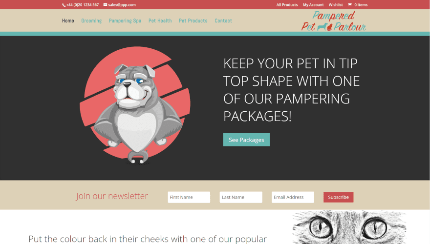 Pampered pet parlour Pampered pet parlour
