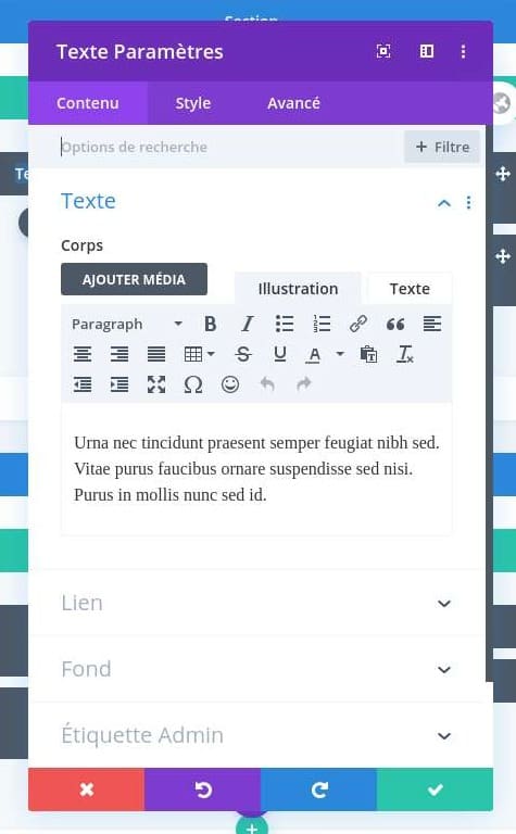 Contenu zone de texte divi Contenu zone de texte divi