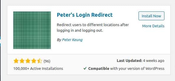 Peter redirect login wordpress Peter redirect login wordpress