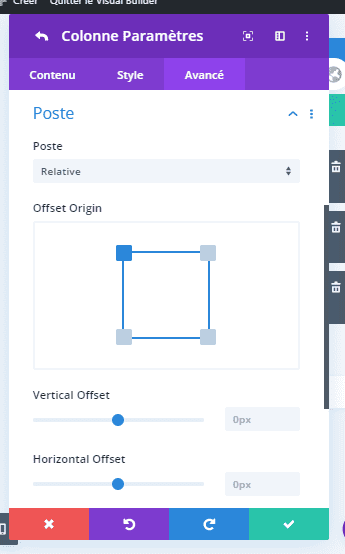 Position relative divi Position relative divi