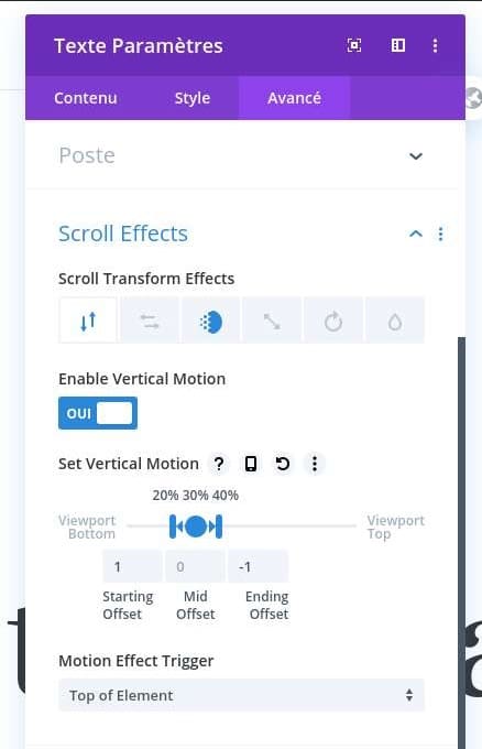 Animation scroll effect divi Animation scroll effect divi