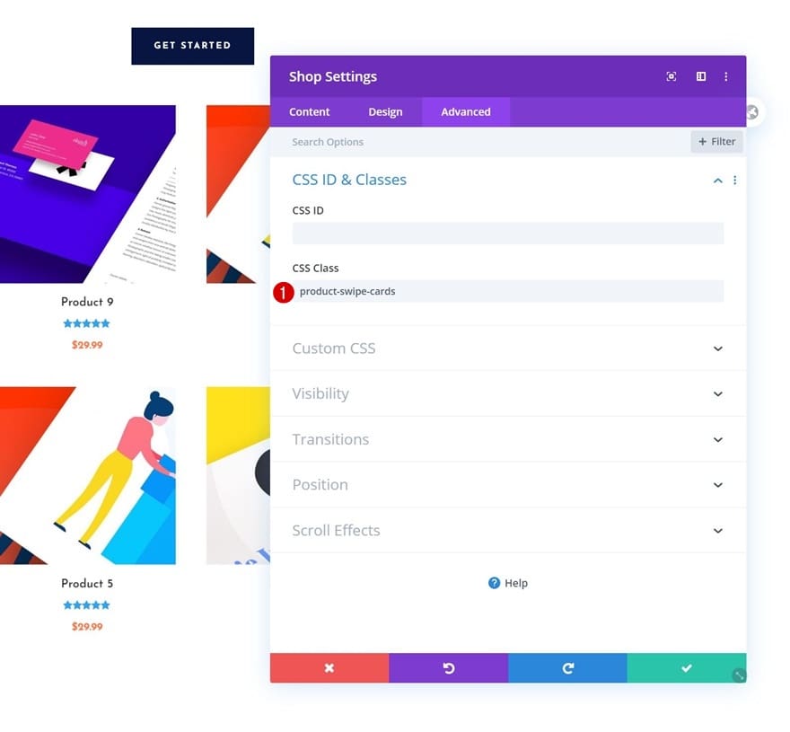 Changer attribu css module boutique divi Changer attribu css module boutique divi