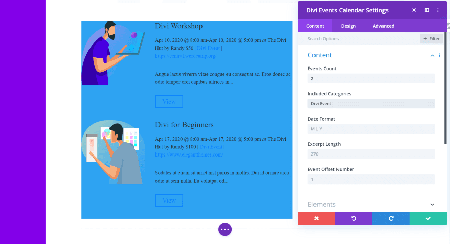 Choisir le type de contenu module divi Choisir le type de contenu module divi