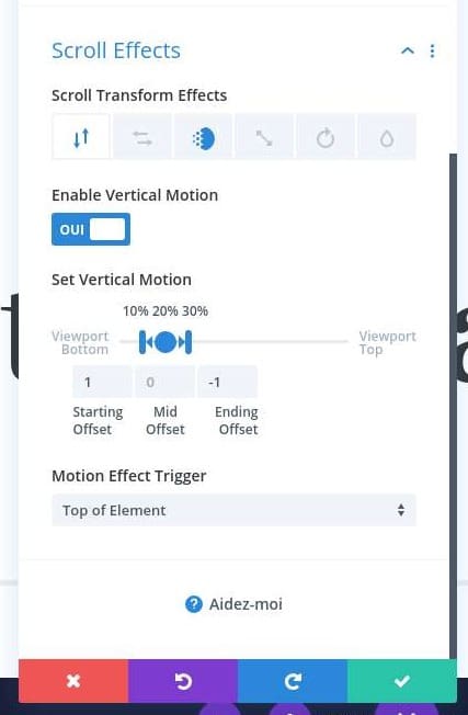 Configuration animation module divi texte Configuration animation module divi texte