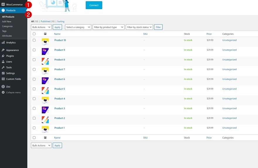 Creer des produits woocommerce Creer des produits woocommerce