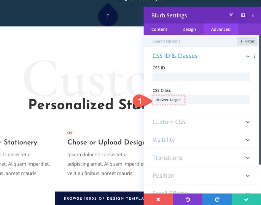 Définir un selecteur divi Définir un selecteur divi