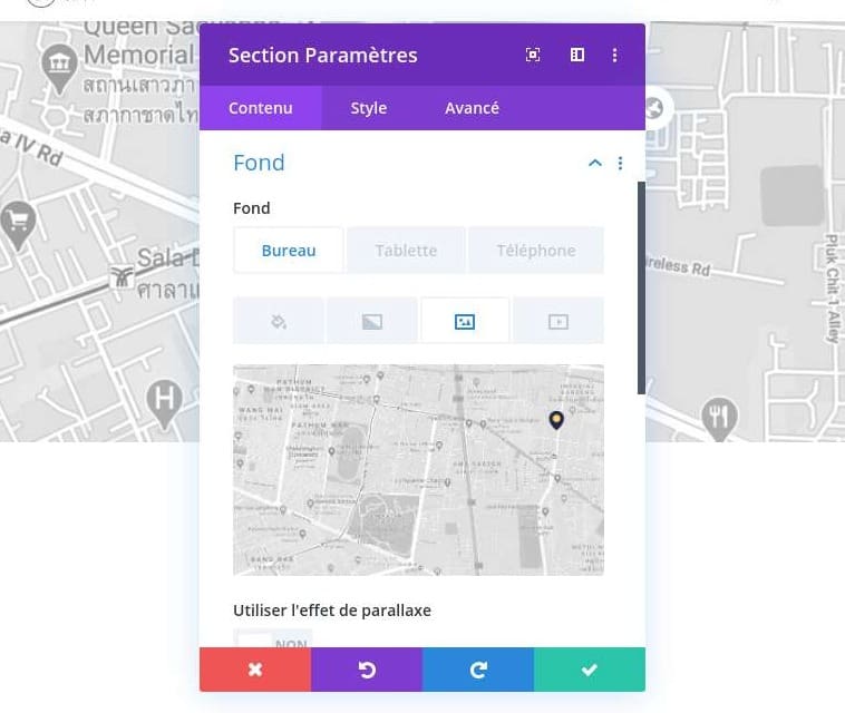 Image darriere plan divi