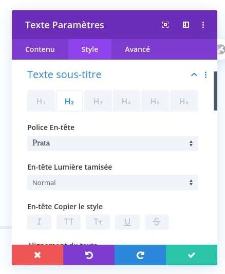 Modification titre divi Modification titre divi