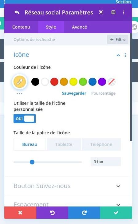 Personnaliser couleur divi Personnaliser couleur divi
