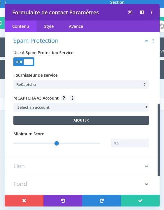 Protection spam formulaire de contact divi Protection spam formulaire de contact divi