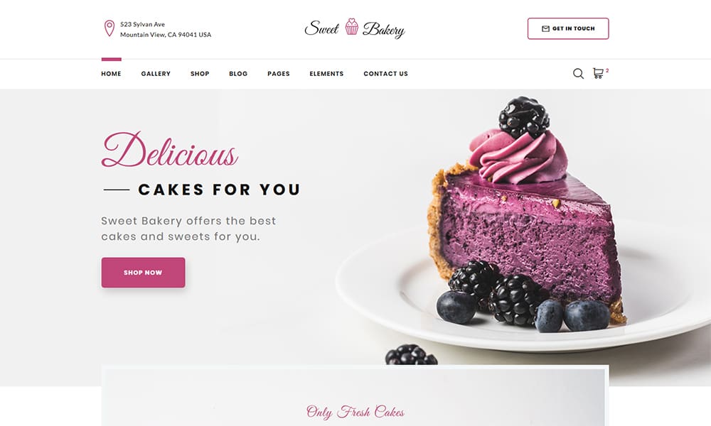 52072 big Sweet Bakery - Modèle HTML