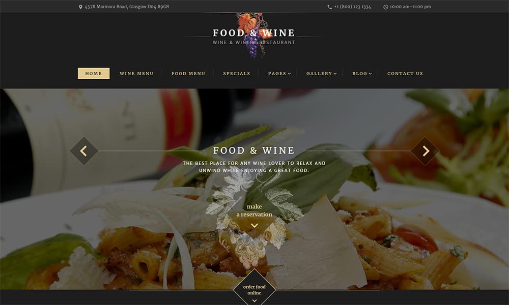 60038 big Modèle de site de café et de restaurant