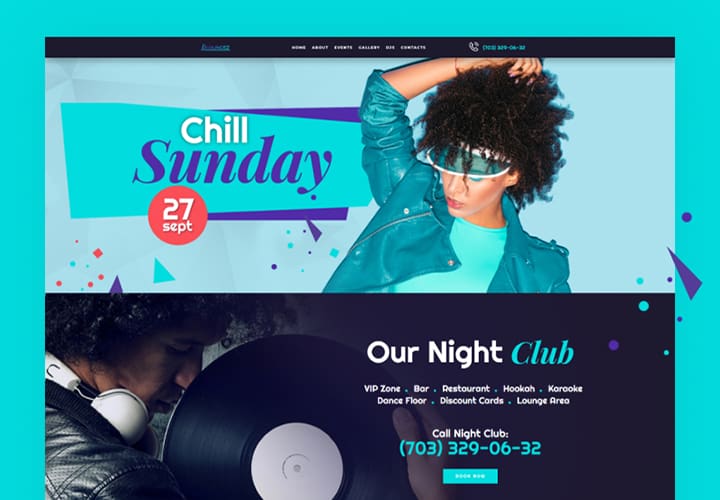 71845 big Loungez - Thème WordPress Elementor pour boite de nuit