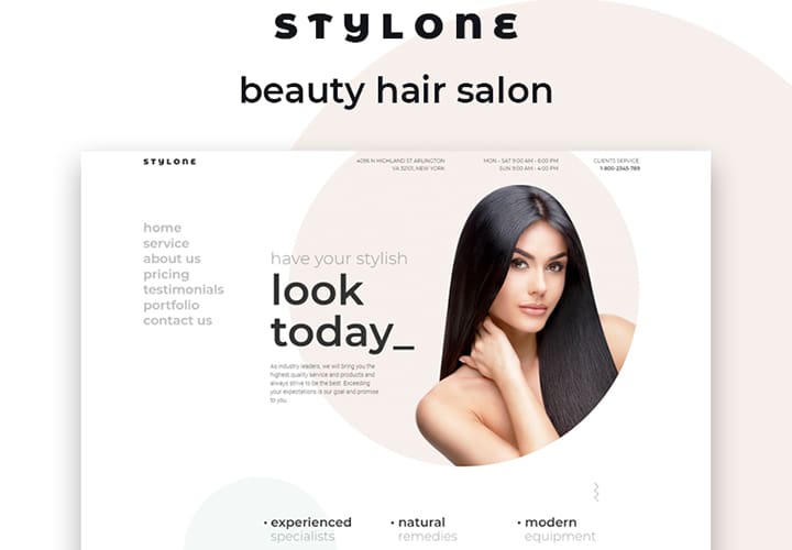 72037 big Stylone - Thème WordPress Elementor pour salon de coiffure et institut de beauté
