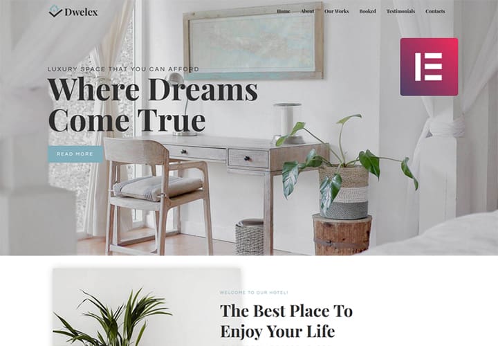 76877 big Dwelex - Thème Elementor d'une page pour site immobilier