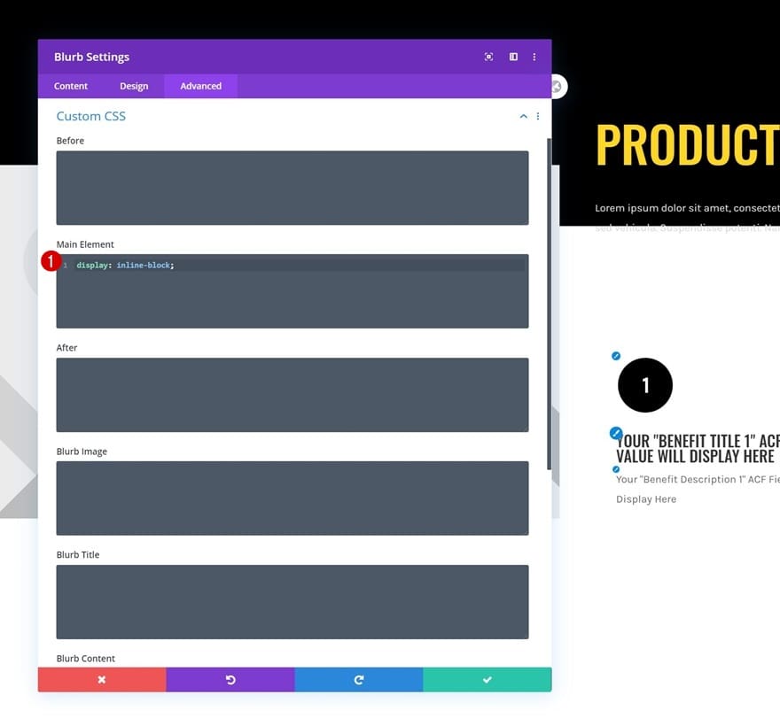Ajouter code css module divi Ajouter code css module divi