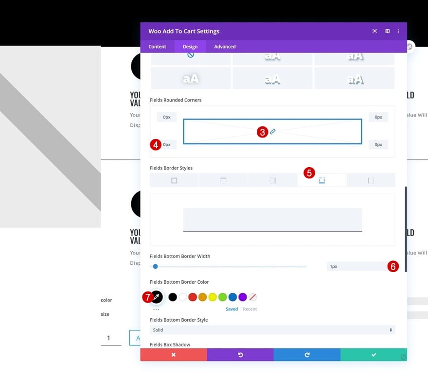 Configurer espacement section divi Configurer espacement section divi