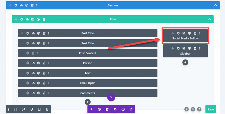 Deplacement module partage social divi Deplacement module partage social divi
