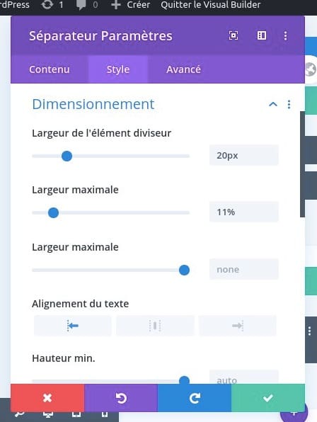 Dimensionnement divi ligne module Dimensionnement divi ligne module