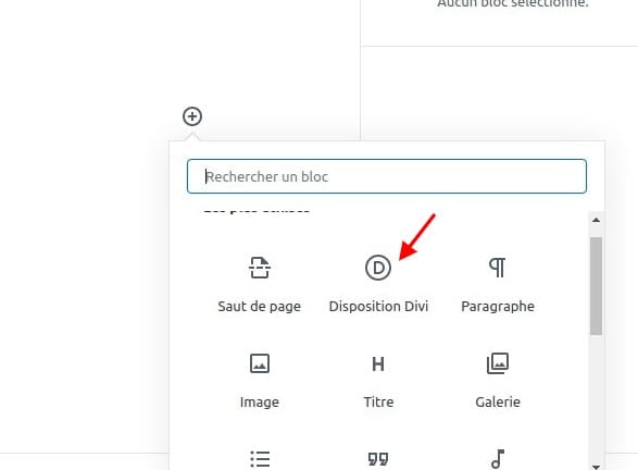 Disposition divi gutenberg Disposition divi gutenberg