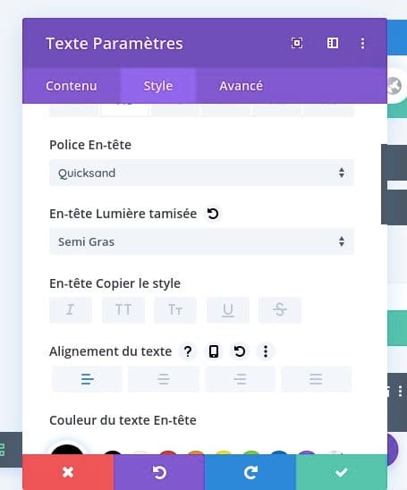 Espacement texte divi Espacement texte divi