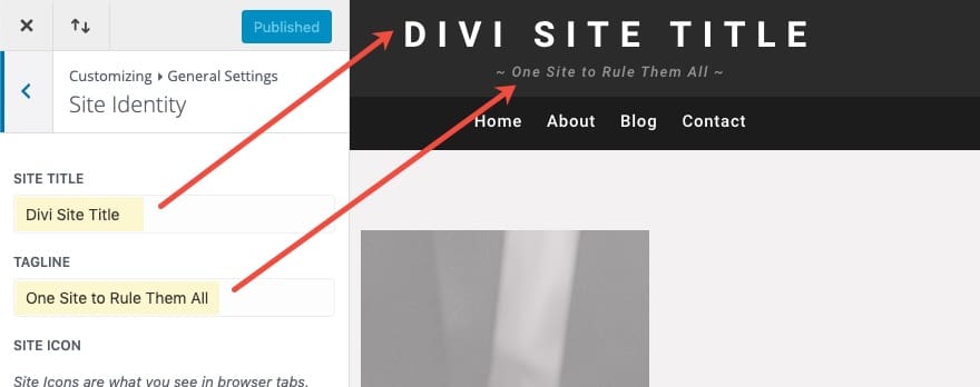 Exemple modification titre divi Exemple modification titre divi