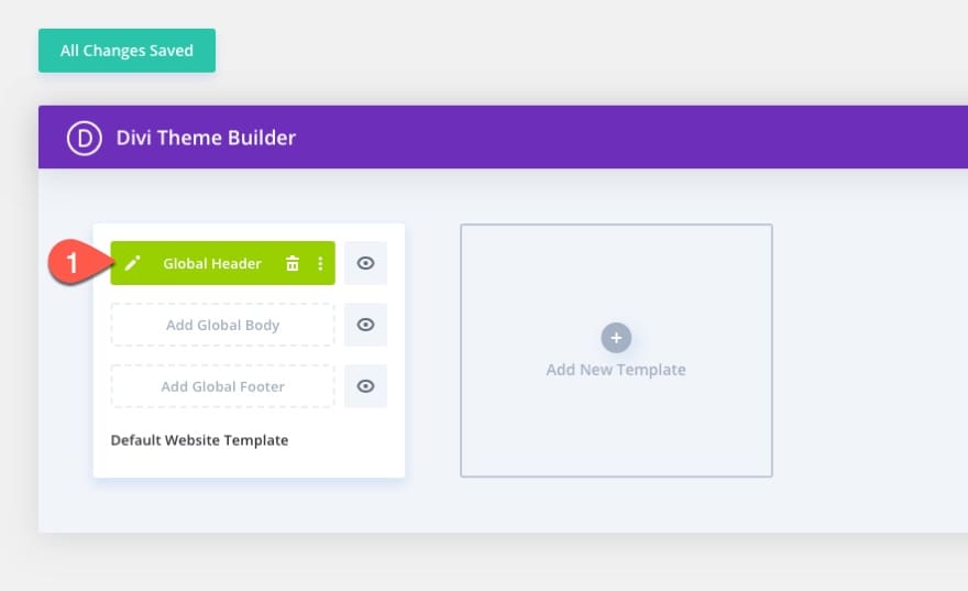 Modifier entete global divi Modifier entete global divi