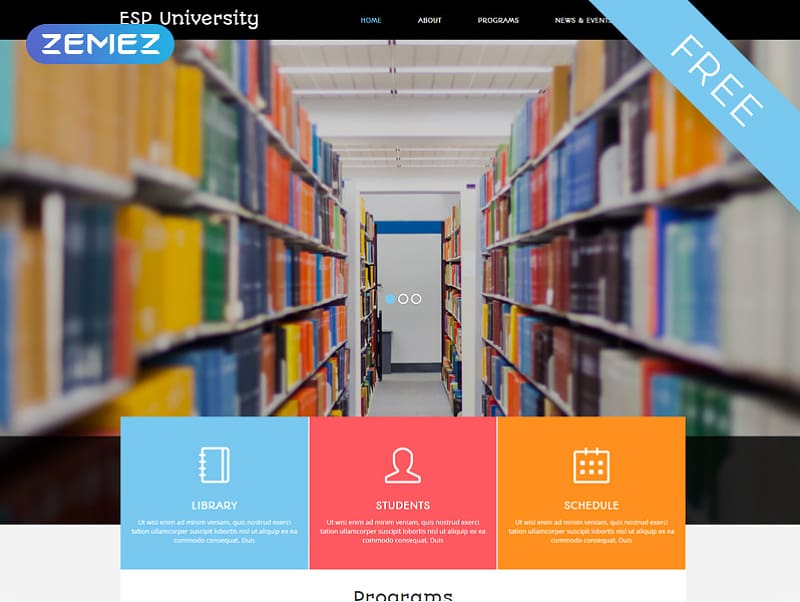 53168 big Modèle Joomla Gratuit pour sites d'éducation thème Joomla adaptatif