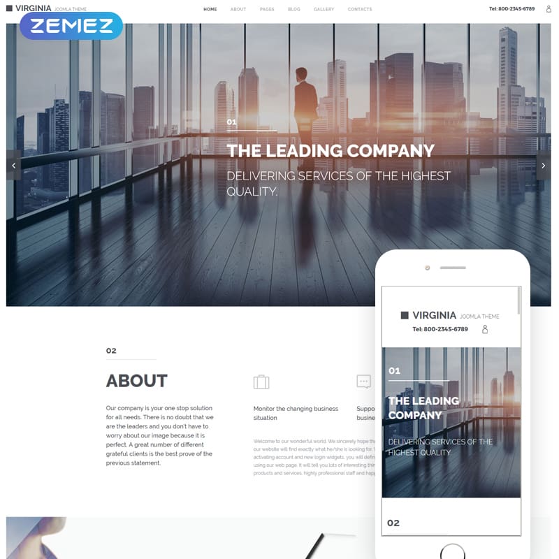 57762 big Corporate Joomla Theme