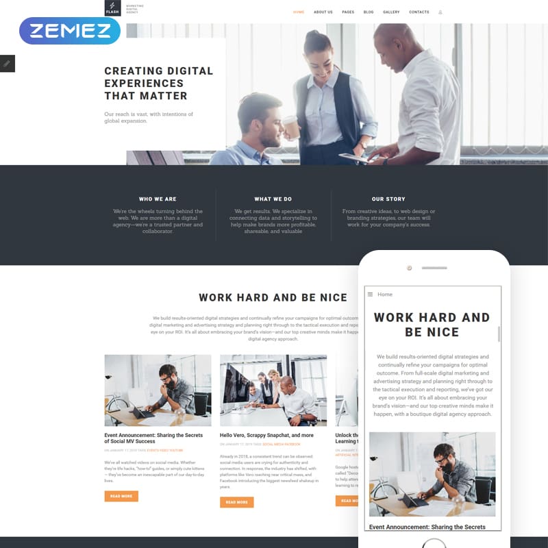 69862 big Flash - Digital Marketing Agency thème Joomla adaptatif