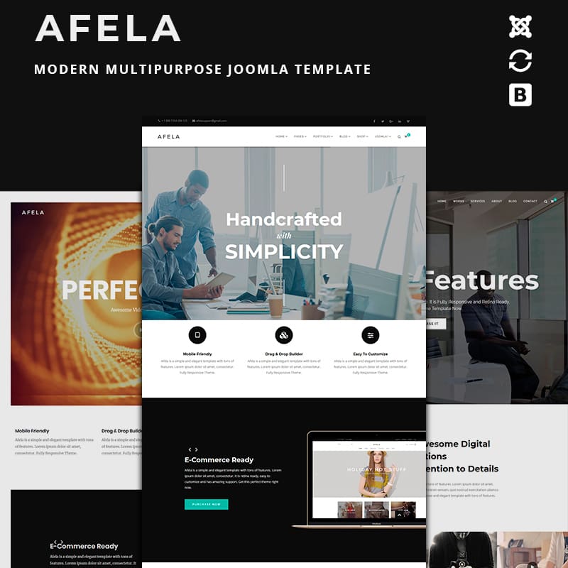 78928 big Afela | Flexible Multi-Purpose Business With Page Builder | thème Joomla adaptatif