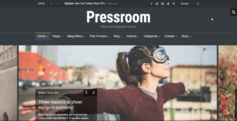 Pressroom-thème-wordpress-sombre » BlogPasCher pressroom - meilleurs thèmes WordPress sombres