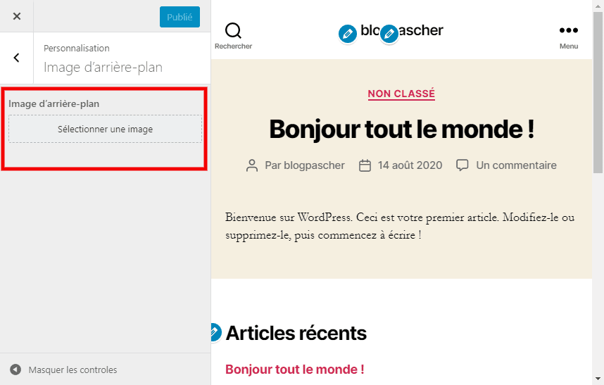 Comment ajouter image arriere plan wordpress blogpascher 2 Comment ajouter image arriere plan wordpress blogpascher 2