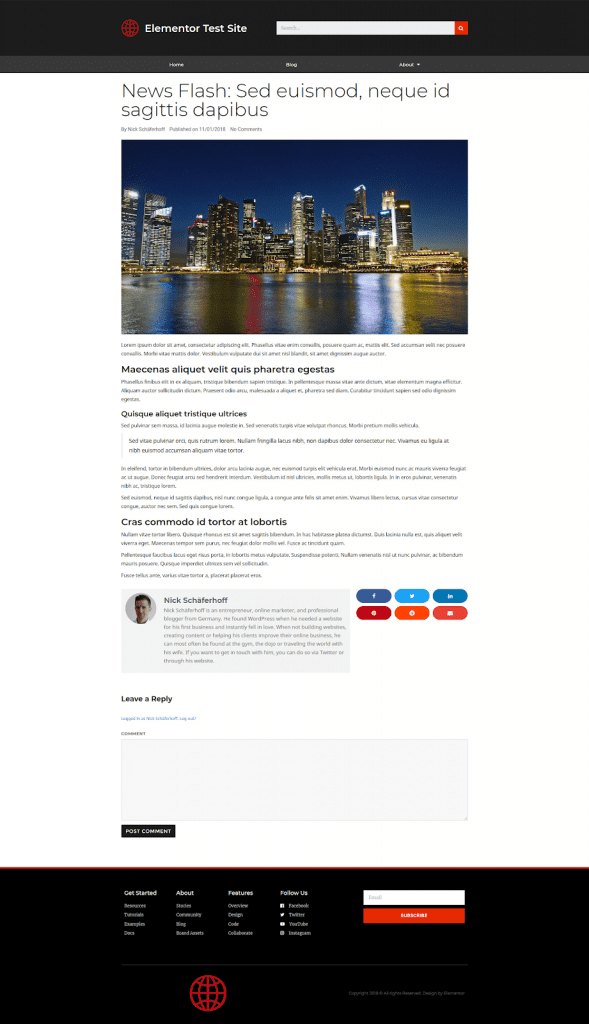 Comment personnaliser theme wordpress elementor entete template 30