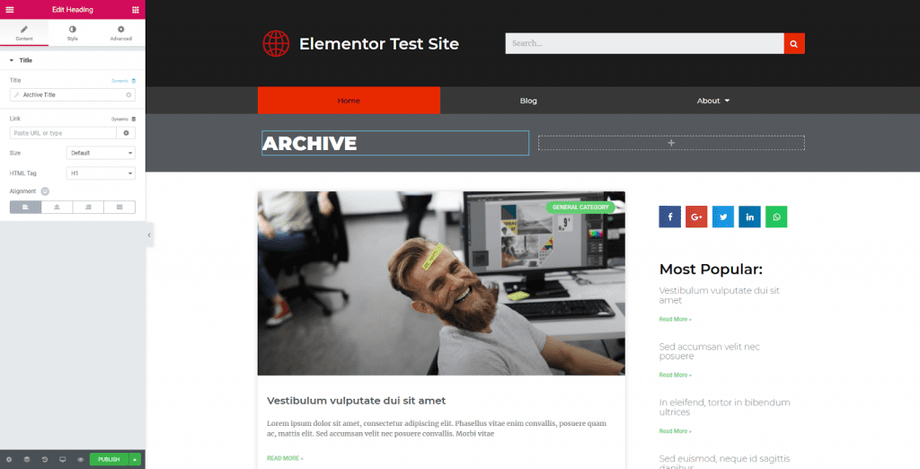 Comment personnaliser theme wordpress elementor entete template 32