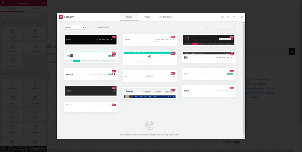 Comment personnaliser theme wordpress elementor entete template 4